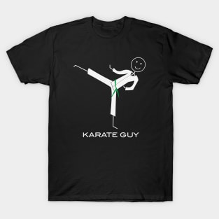 Funny Mens Green Belt Karate T-Shirt